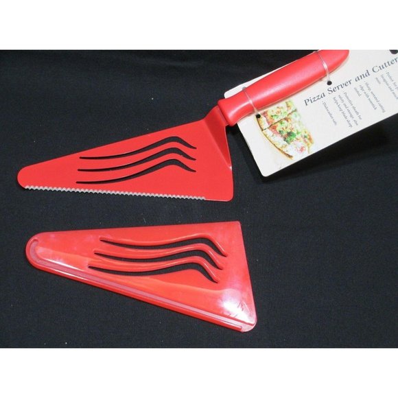Red Kitchen Pizza Pie Cake Lasagna Server - Picture 2 of 4
